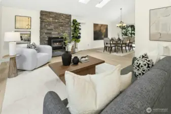 Open spaces for entertaining.