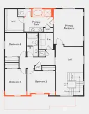 Upper floor layout