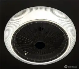 New lighting throughout the home.