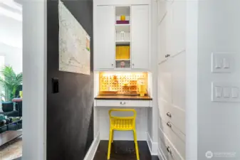 Office nook and extra pantry