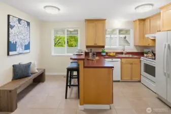 Lovely kitchen with spacious nook.