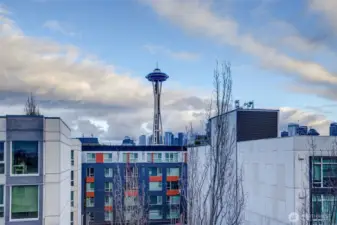 View to the East from the rooftop deck. The Space Needle is your neighbor