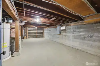 Massive basement holds tremendous potential: perfect for a studio, workshop, lounge, or hobby space.