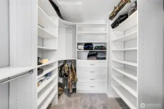 Primary walk in closet