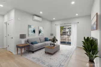 Light & bright living area.