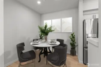 Convenient dining area.