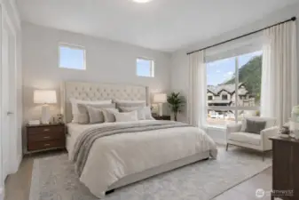 Generously sized primary bedroom.