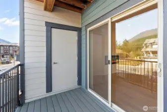 Private storage unit on your deck.