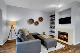 Family room off kitchen