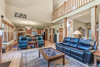 Open Concept Lower Level with River Views