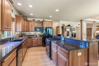 Granite Countertops and Gas Cooktop
