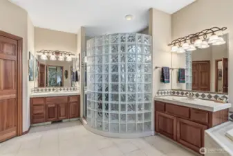 Primary Bathroom with Large Dual Head Shower