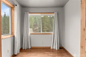 Small area intended to be converted to an upstairs bathroom off of primary or small sitting room