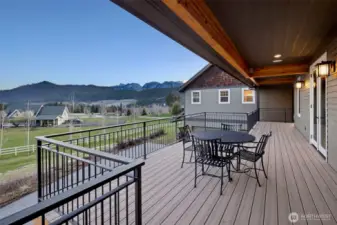 Expansive Covered Deck with Views
