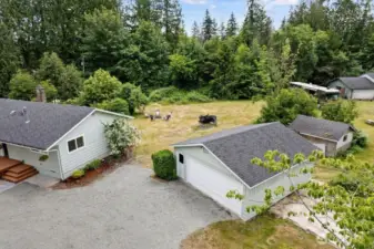 Main house and detached shop/2 car garage