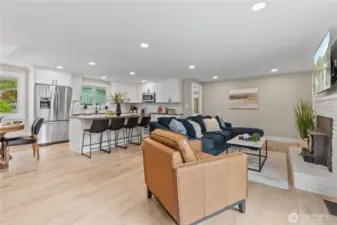 Main house open floor plan