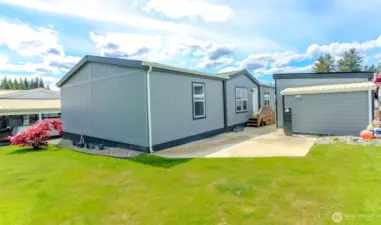 Large backyard