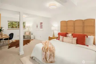 Extra large downstairs bedroom