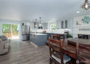Deck off kitchen