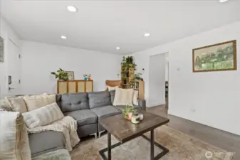 Updated Living Room with a Comfortable, Flowing Layout.