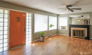 ENTRY INTO LIVING & DINING AREA