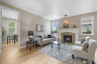 Gorgeous Hardwoods ~ Lovely Blinds ~ Tasteful Fixtures throught the home