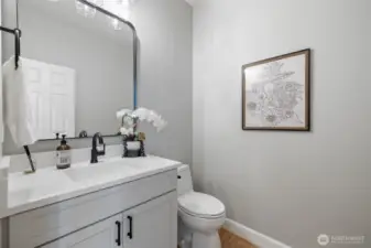 Main floor 1/2 bath ~ Everything New!