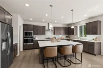 Gourmet Kitchen! Photo's are for representational purposes only. Colors and finishes may differ.