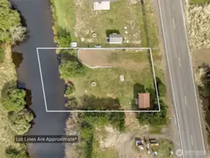 Aerial shot of the lot.