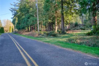 Looking east on Province Road, before the S curve down to Maple Beach.
