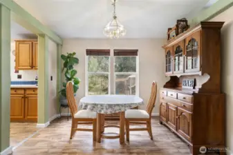 Formal Dining Area.. That Buffet is a very large piece of furniture.