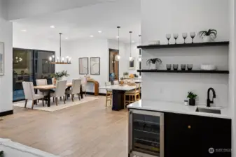 Wet Bar off Great Room and Kitchen