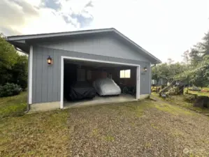 Garage door open