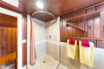 Upstairs shower