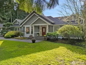 A Magnificant home with 3903 finished square feet of living space. Custom built in 2000' home, first time on the market here in Woodridge Village community of Port Ludlow. This one story with a finished basement and three car garage awaits you.