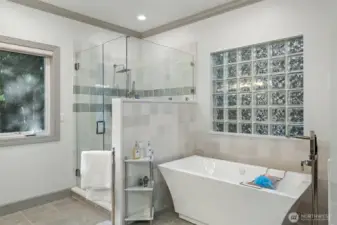 Recently updated primary ensuite.