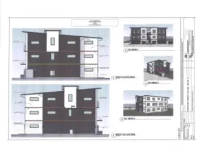 Building A - East, West, 3D View 1, 3D View 2, 3dD View 3