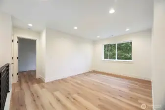 Upstairs Loft large enough for play area, family room etc