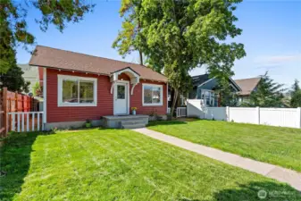 This charming home's roof is just 8 years old
