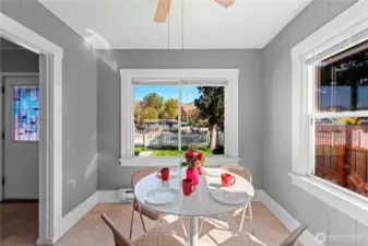 What a delightful space for dining!