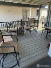 Covered porch.