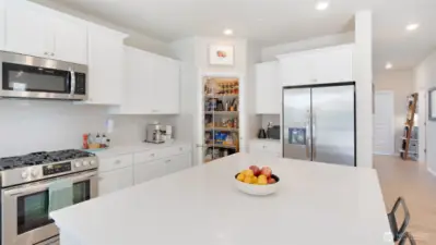Need a walk-in-pantry? Okay, who doesn't?! It's a joy to be able to store so much and have it all at your fingertips.