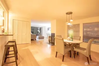 Overview of Dining/Living Rooms