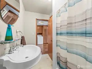 Main Bath with large shower