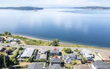 Unbeatable Puget Sound views just steps from historic downtown Steilacoom and the waterfront ferry dock.