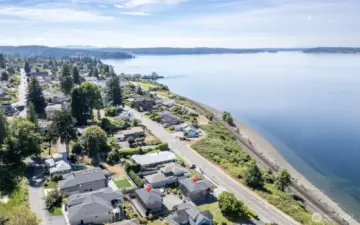 Unbeatable panoramic shoreline views steps from the heart of historic, picturesque Steilacoom.