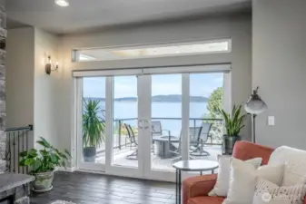Unwind indoors or out with breathtaking views right from your living room to the deck.