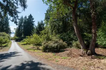 Entrance off Queets Place - a quiet dead end street
