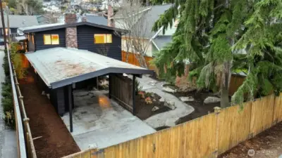 Car port or potential DADU