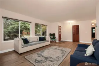 large windows in the Living Room